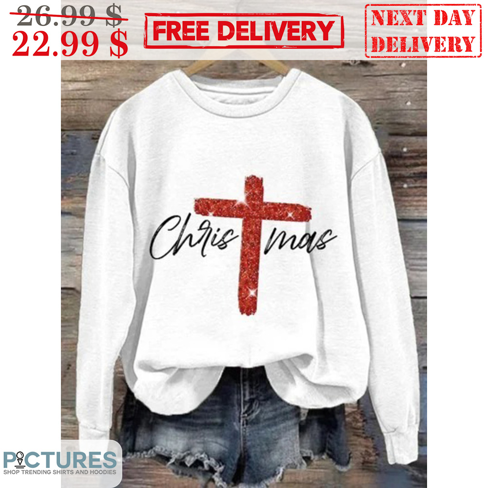 Cross Christmas Ugly Xmas Shirt