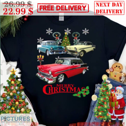 Custom Car Merry Christmas Snowflake Shirt