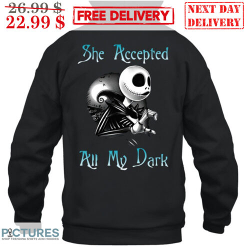 Jack Skellington She Accepted All My Dark Couple Shirt