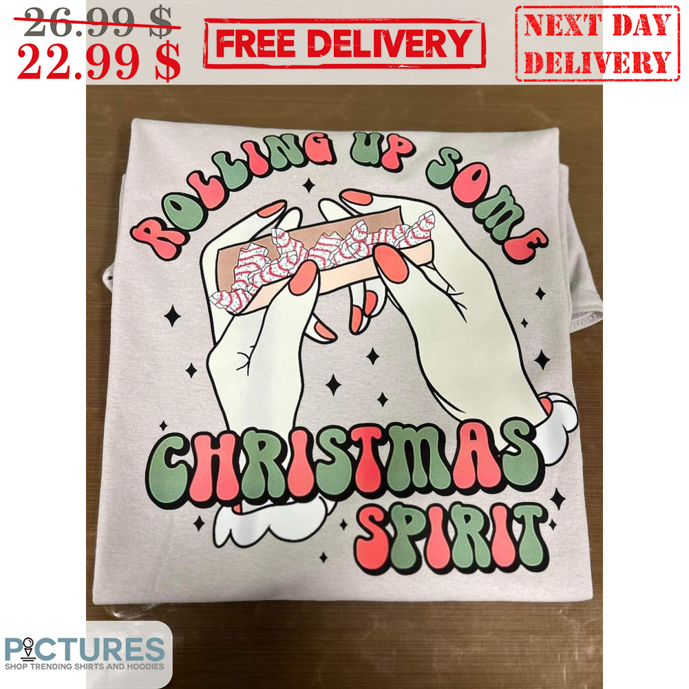 Rolling Up Some Christmas Spirit Pine Tree Cake Shirt