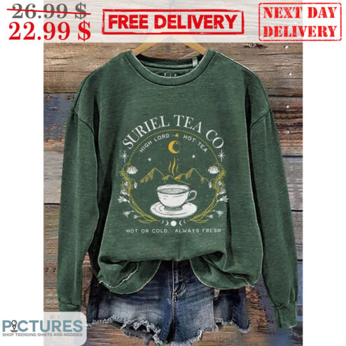 Suriel Tea Co High Lord Hot Tea Hot Or Cold Always Fresh Shirt
