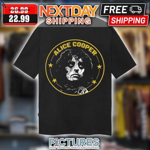 Alice Cooper Rock Singer Portrait Vintage Shirt
