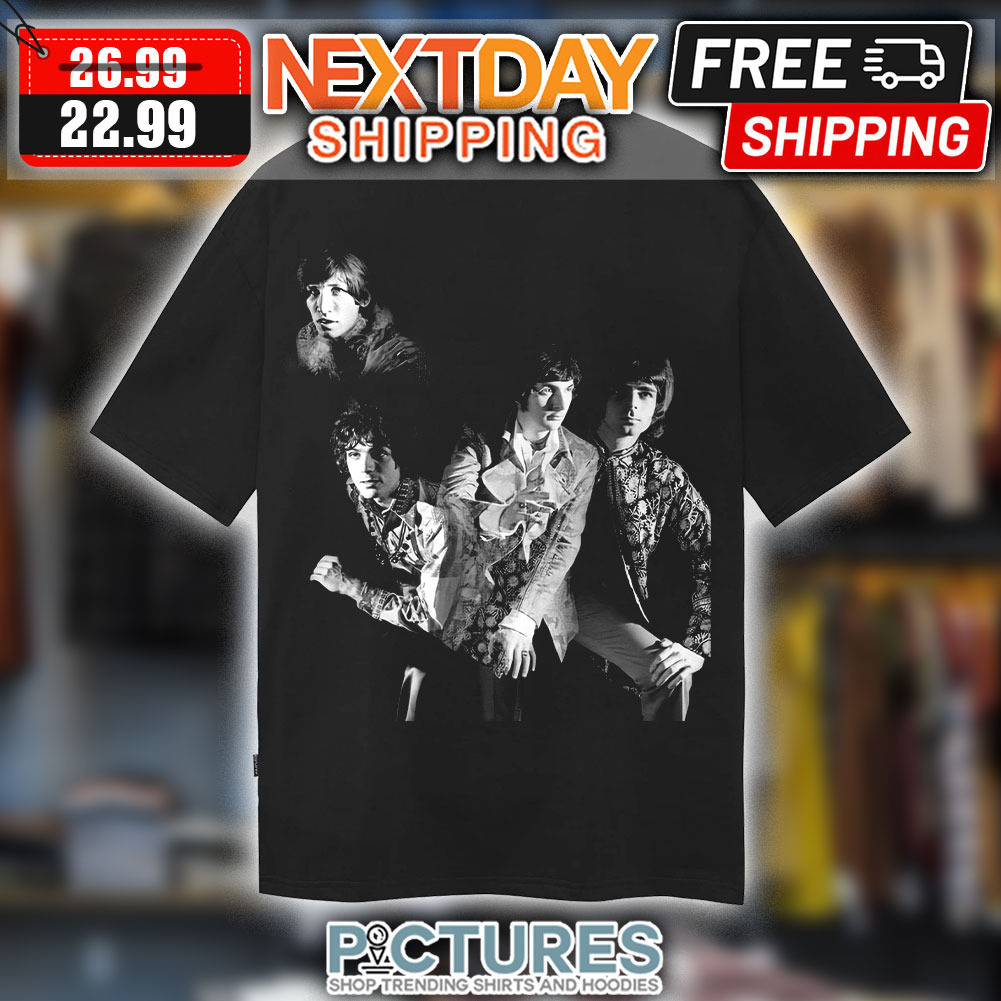 Pink Floyd Band Black and White Photo Portrait Shirt