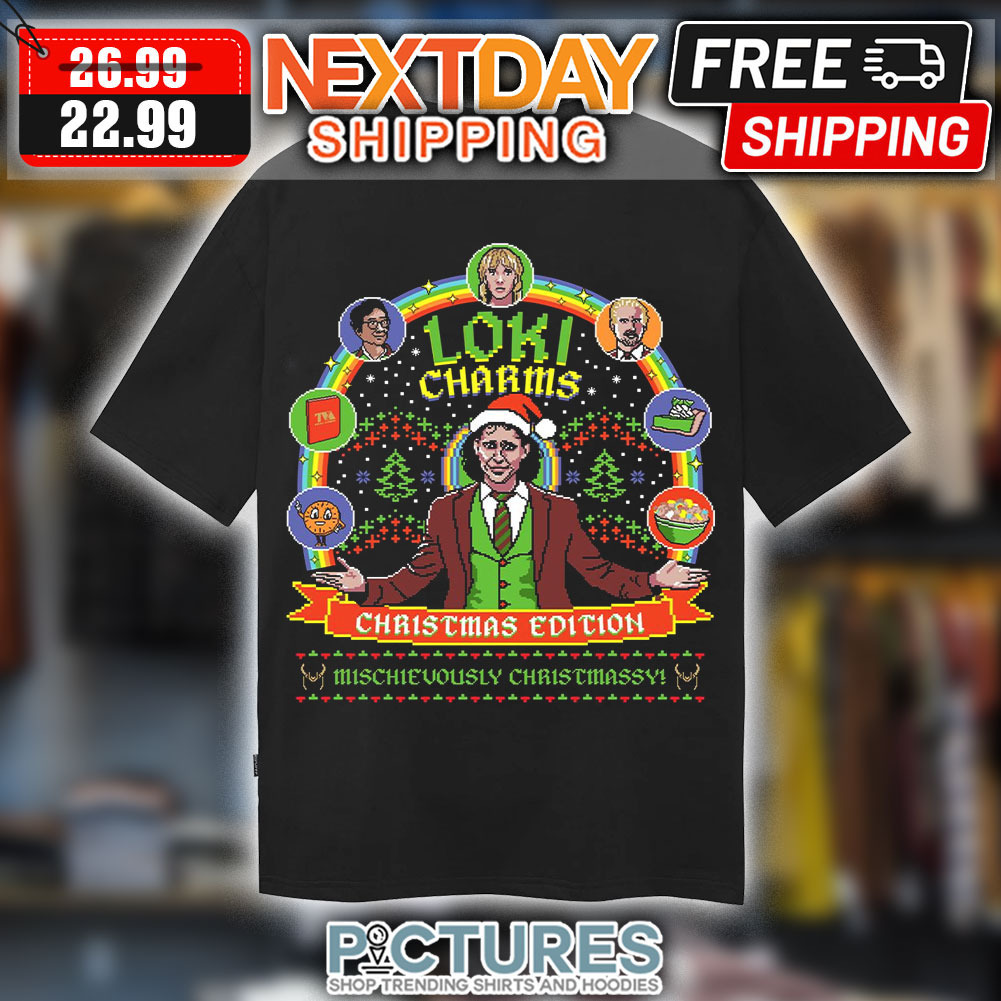 Loki Charms Chrismtas Edition Mischievously Christmassy Ugly Christmas Shirt