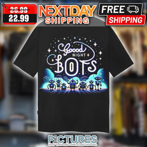 Robots Good Night Bots Art Shirt