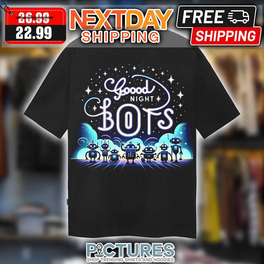 Robots Good Night Bots Art Shirt