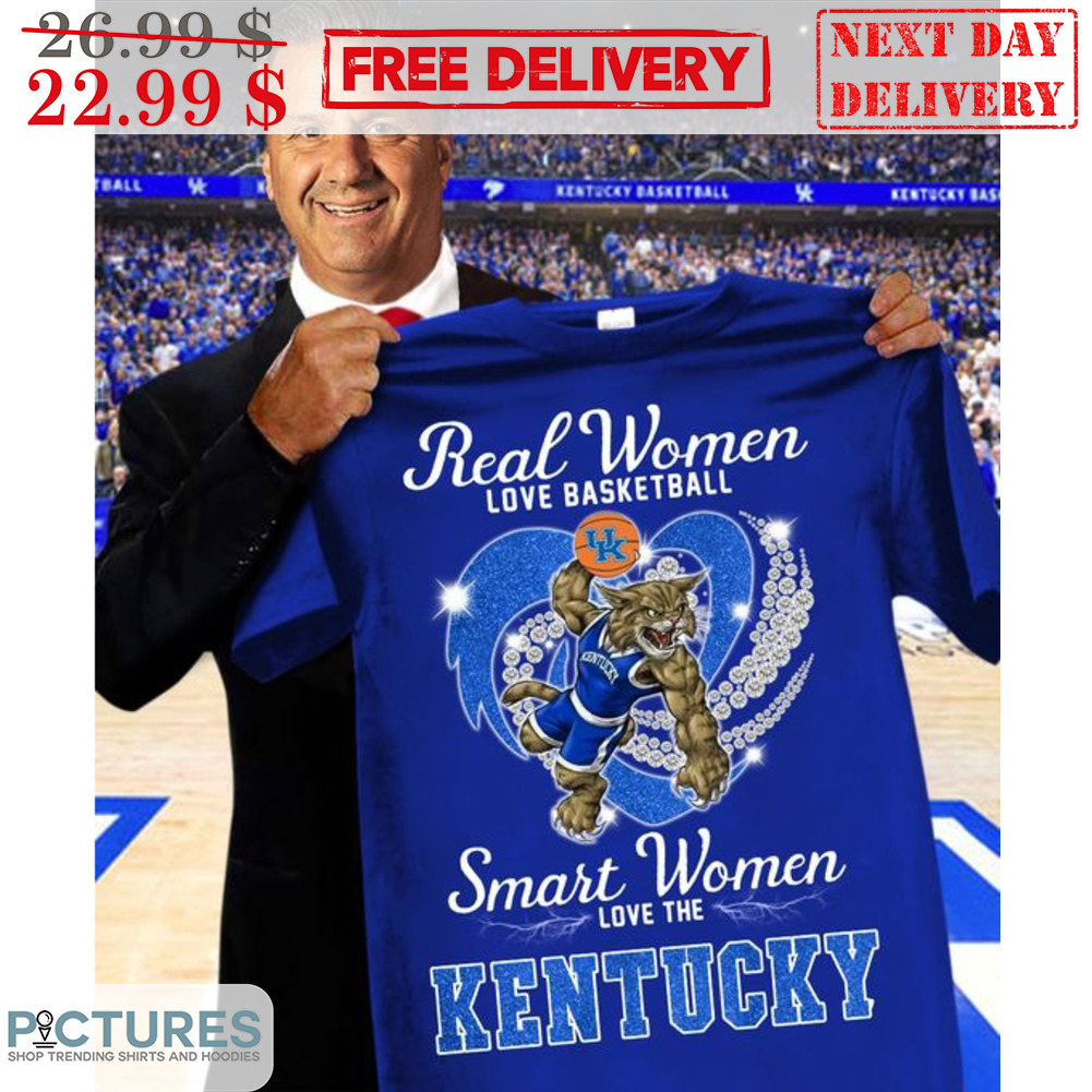 Diamond Heart Real Women Love Basketball Smart Women Love The Kentucky Shirt