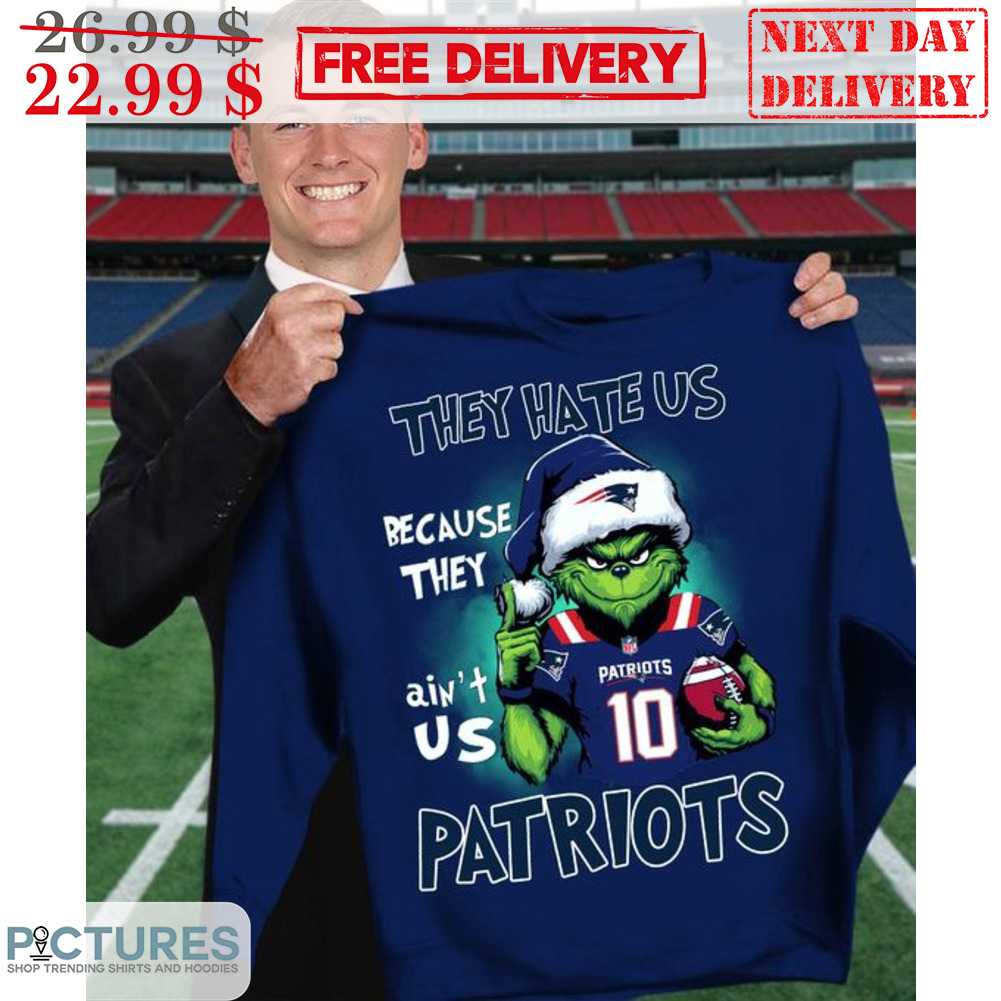 Santa Grinch They Hate Us Because They Ain't Us England Patriots Shirt