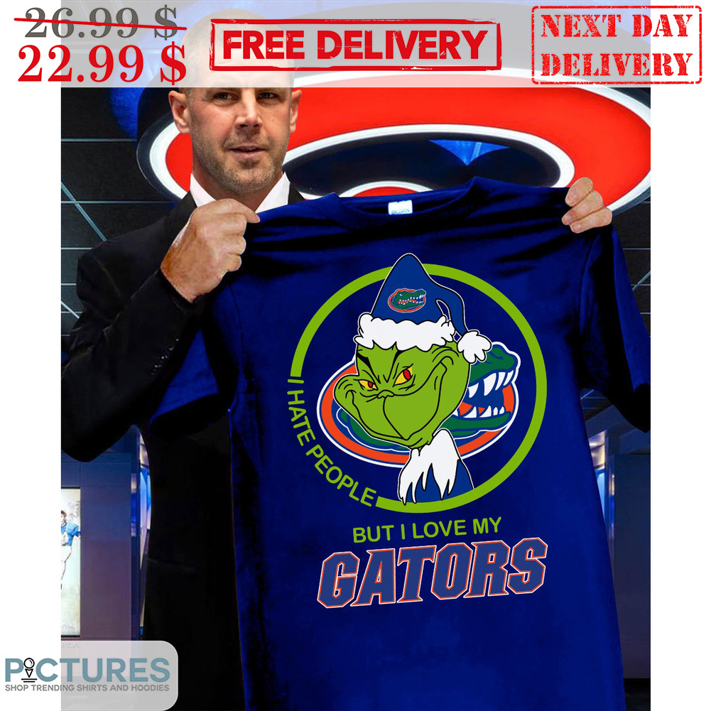 Grinch I Hate People But I Love My Gators Shirt