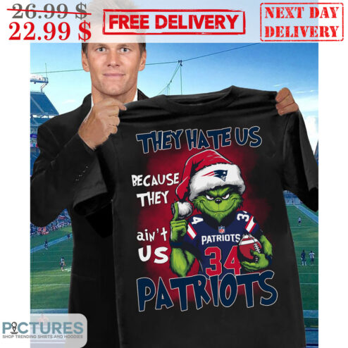 Santa Grinch They Hate Us Because Ain't Us Patriots Shirt