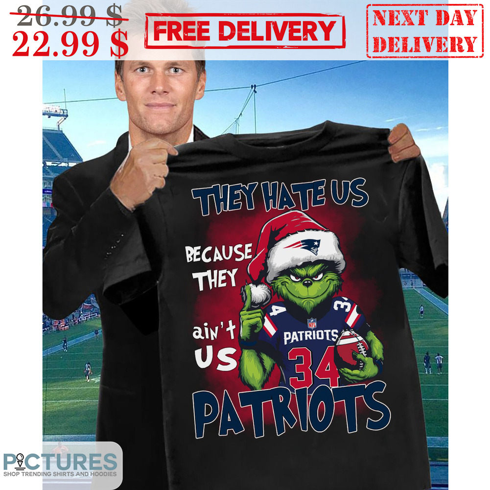 Santa Grinch They Hate Us Because Ain't Us Patriots Shirt