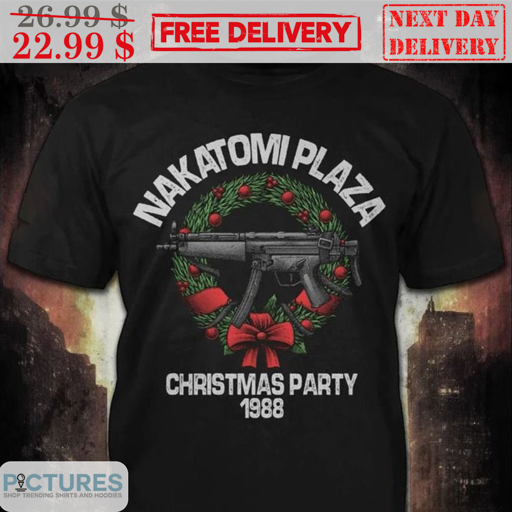 Gun Nakatomi Plaza Christmas Party 1988 Vintage Shirt