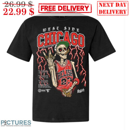 Skeleton West Side Chicago Champion Lightning Vintage Shirt