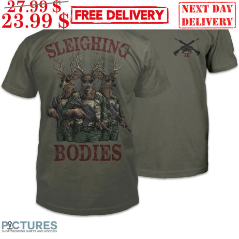 Deers Army Sleighing Bodies Vintage Shirt