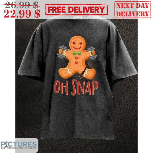 Gingerbread Gym Oh Snap Christmas Shirt