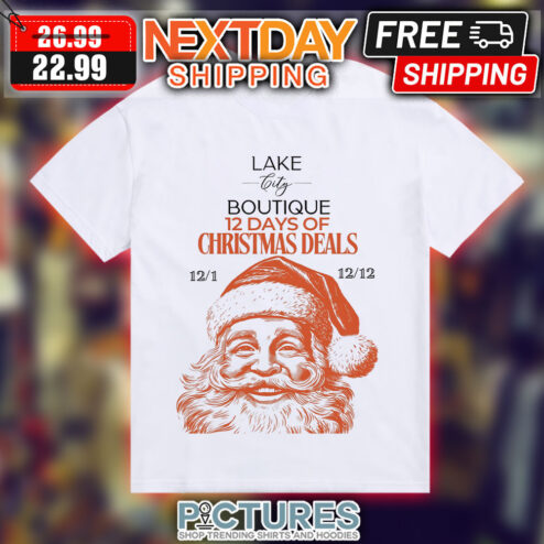Santa Lake City Boutique 12 Days Of Christmas Deals Portait Shirt