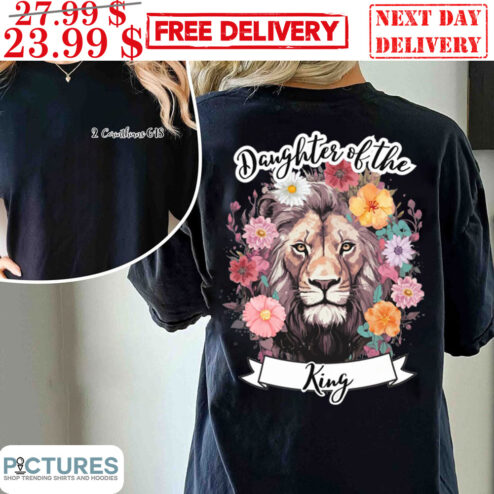 Lion Flowers Daughter Of The King Shirt