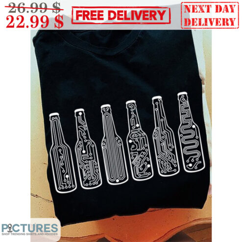 Beer Bottle Microchip Shirt