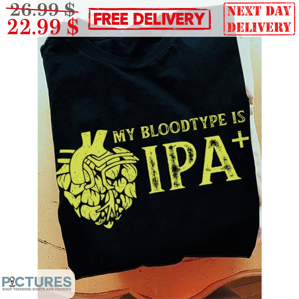 Heart My Bloodtype Is IPA Vintage Shirt