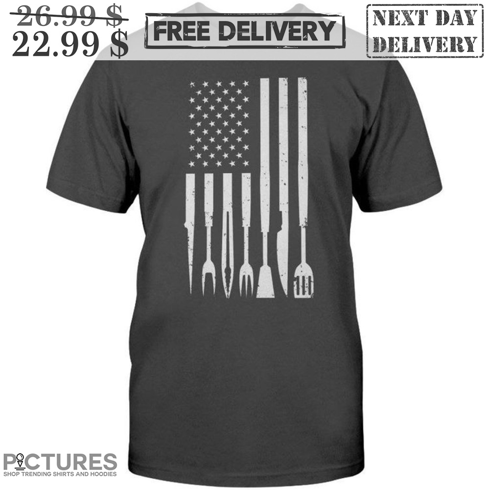 I Love Grilling Meat Flag Vintage Shirt