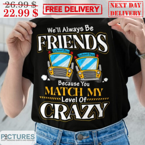 We'll Always Be Friends Because You Match My Level Of Crazy Shirt