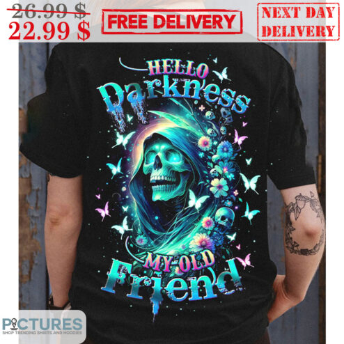 Death Hello Darkness My Old Friend Butterfly Shirt