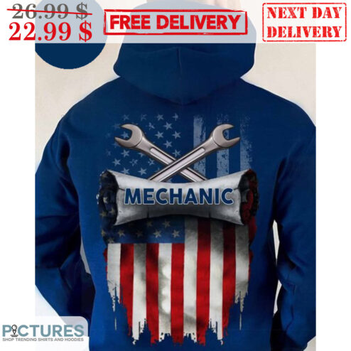 Mechanic Are Awesome American Flag Shirt