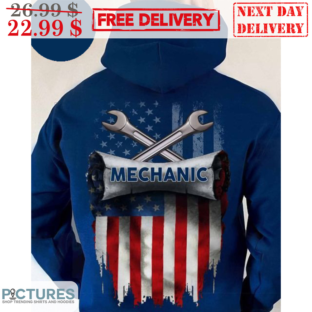 Mechanic Are Awesome American Flag Shirt