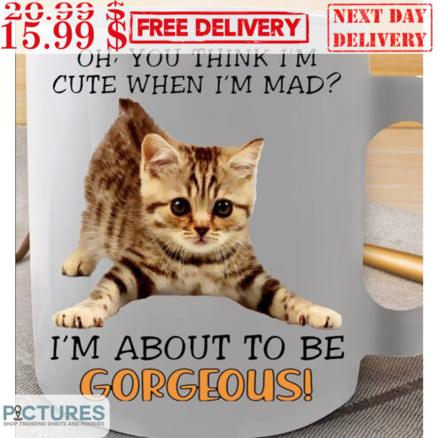 Oh You Think I'm Cute When I'm Mad I'm About To Be Gorgeous Mug