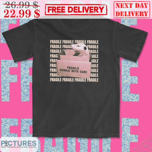 Didelphis Virginiana Fragile Handle With Care Shirt