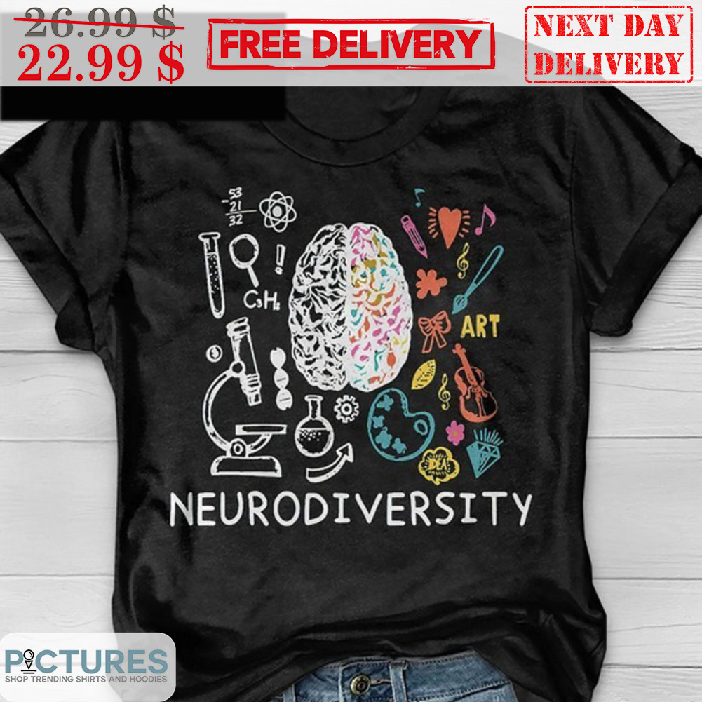 Neurodiversity Rainbow Brain Shirt Neurodiversity Rainbow Brain Shirt