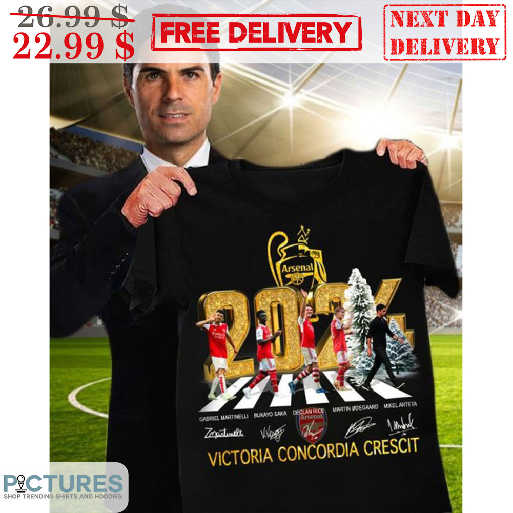 Arsenal 2024 Victoria Concordia Crescit On The Road Signature Shirt