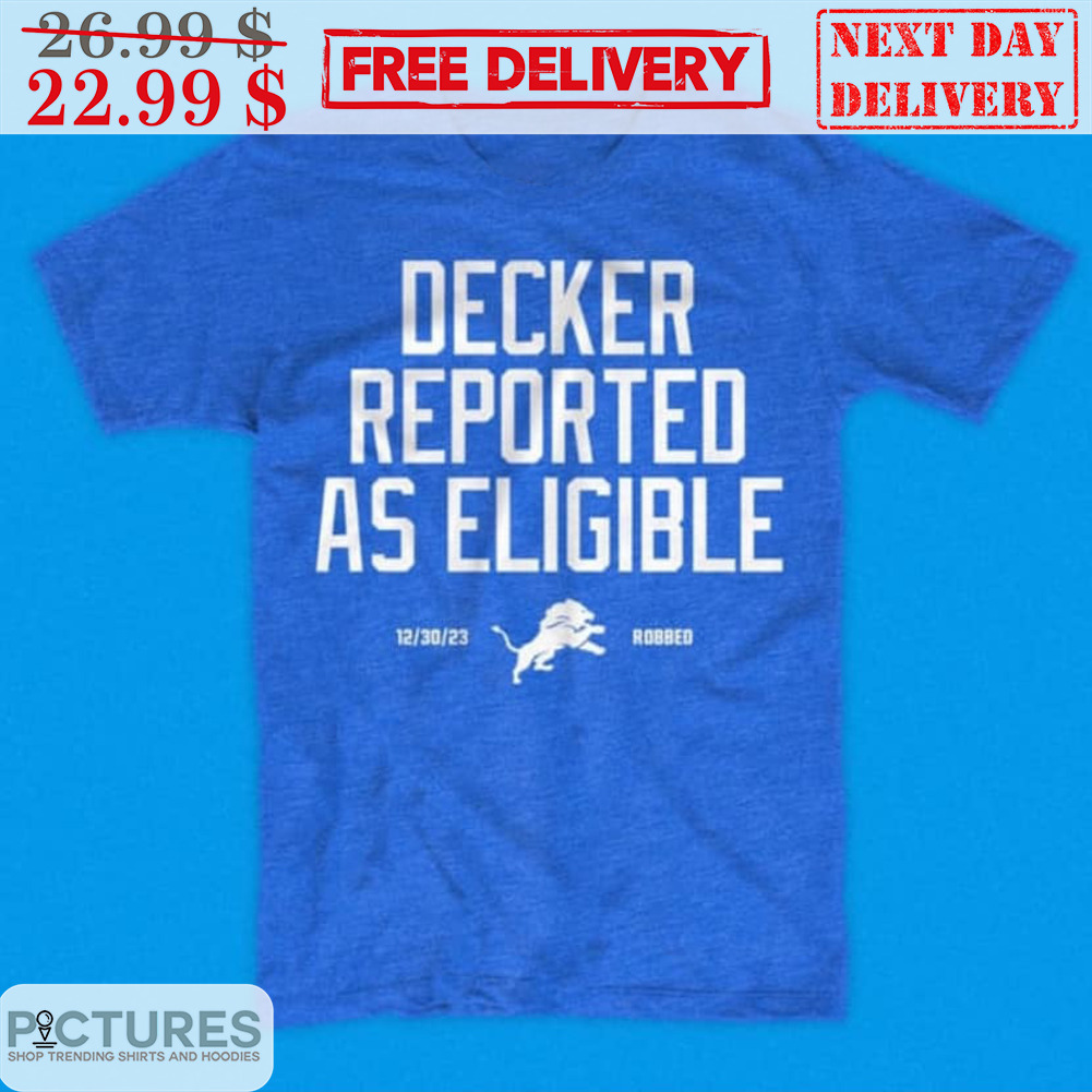 Detroit Lions Decker Reported As Eligible Shirt