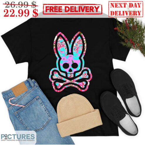 Psychedelic Bunny Psycho Graphic Shirt