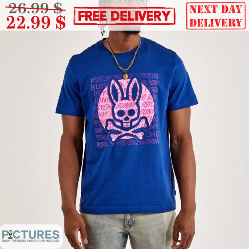 Psycho Bunny Pink Graphic Shirt