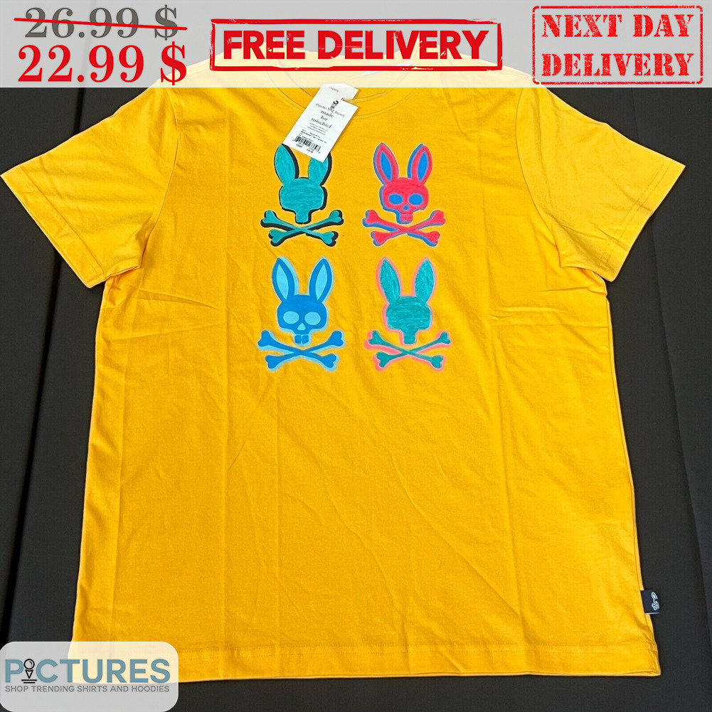 Psycho Bunny Skull Colorful Graphic Shirt