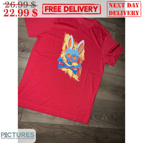 Psycho Bunny Skull Graphic Colorful Shirt