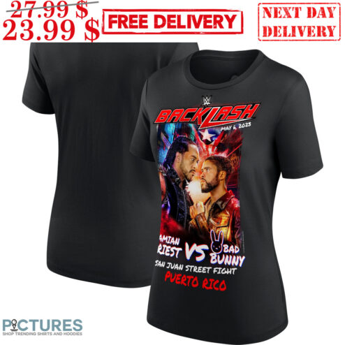 WWE Backlash Damian Priest Vs Bad Bunny San Juan Street Fight Shirt