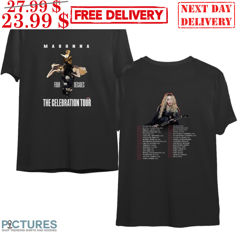 Madonna Four Decades The Celebration Tour Albums Shirt