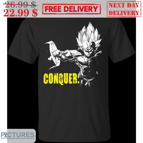 Vegeta Conquer Dragon Super Gym Shirt