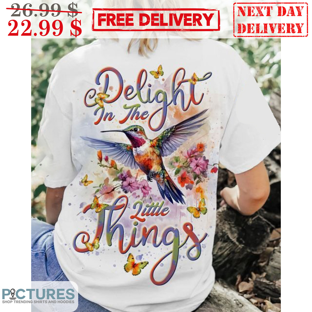 Hummingbird Delight In The Little Things Shirt