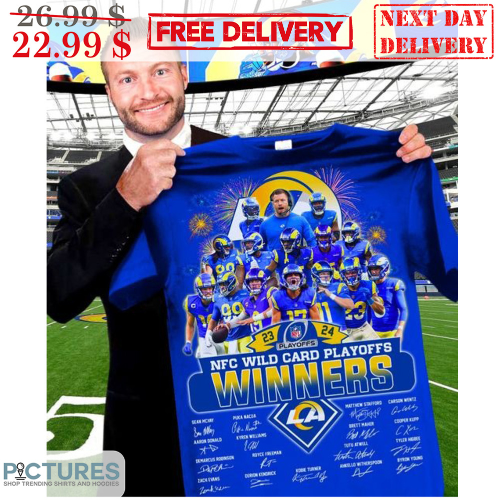 Los Angeles Rams Playoffs NFC Wild Card Playoffs Winners Signature Shirt