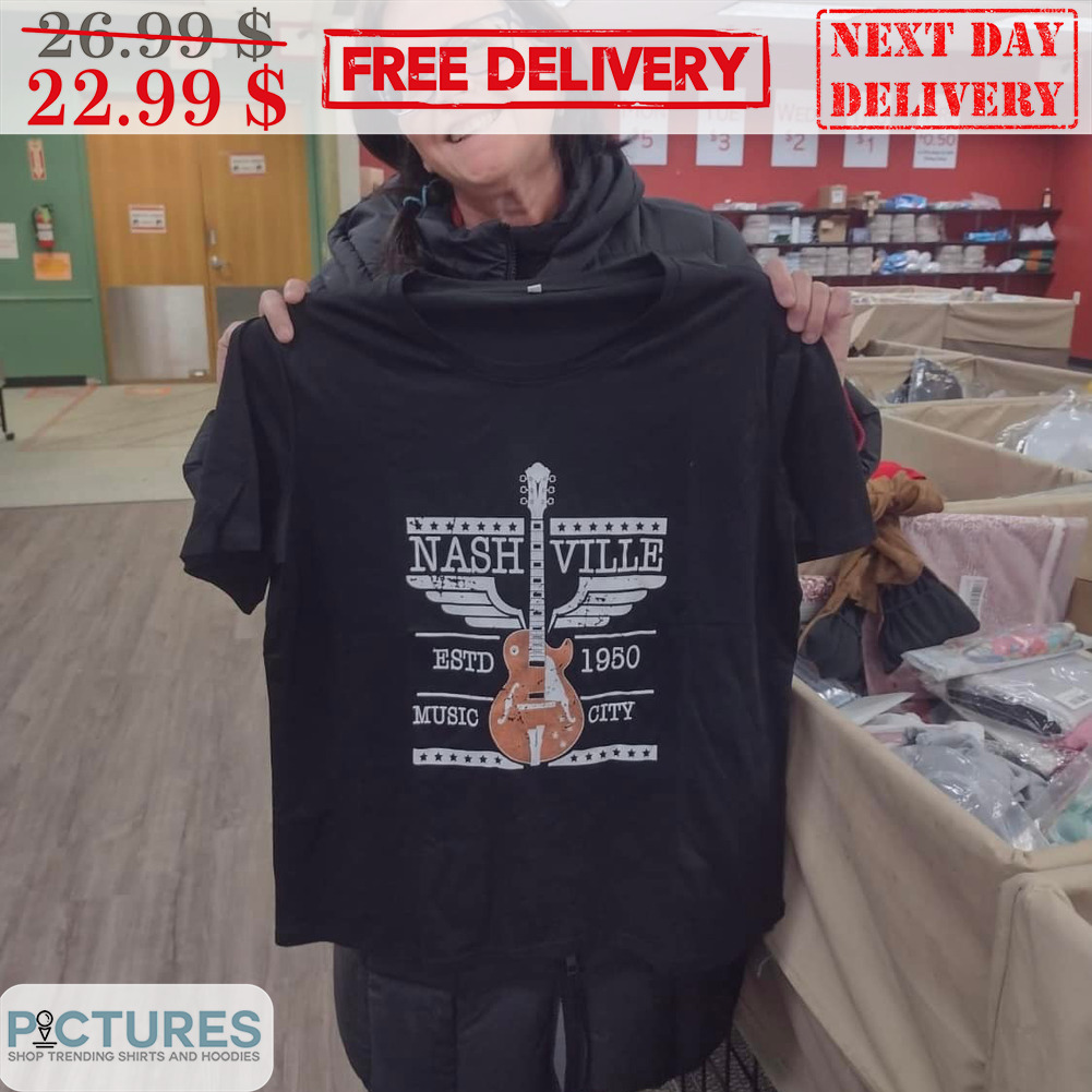 Nashville Estd 1950 Music City Guitar Vintage Shirt