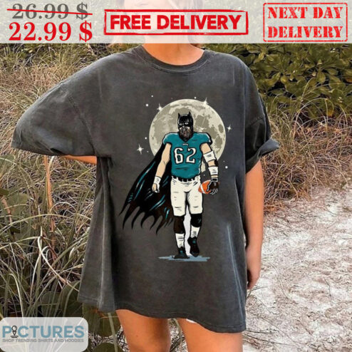 Bat Man Jason Kelce Cartoon Philadelphia Eagles NFL Shirt