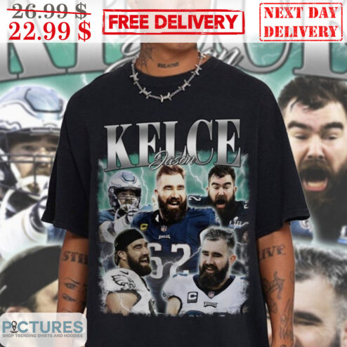 Jason Kelce Bootleg Lightning Philadelphia Eagles NFL Shirt
