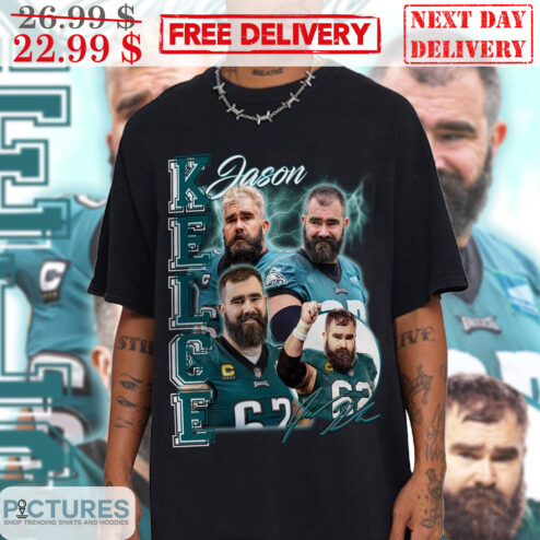 Jason Kelce Bootleg Philadelphia Eagles Signature NFL Lightning Shirt