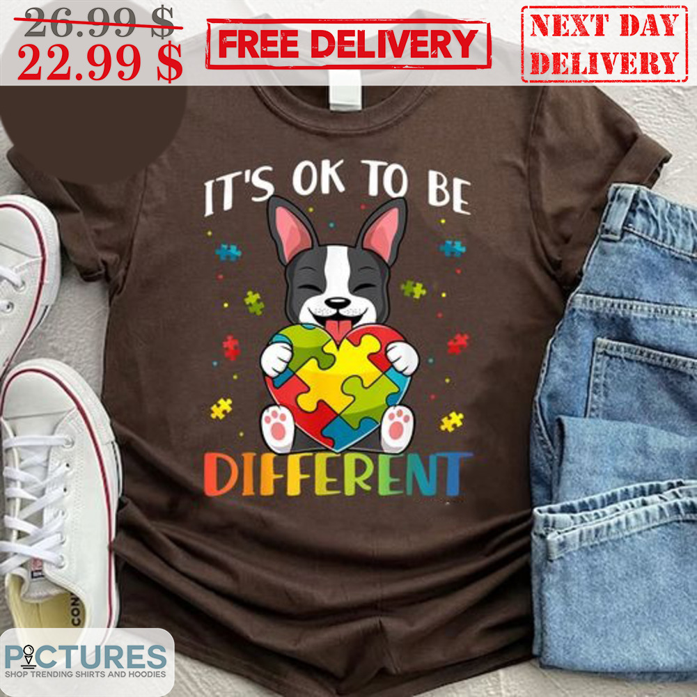 Dog Autism It's Ok To Be Different Shirt