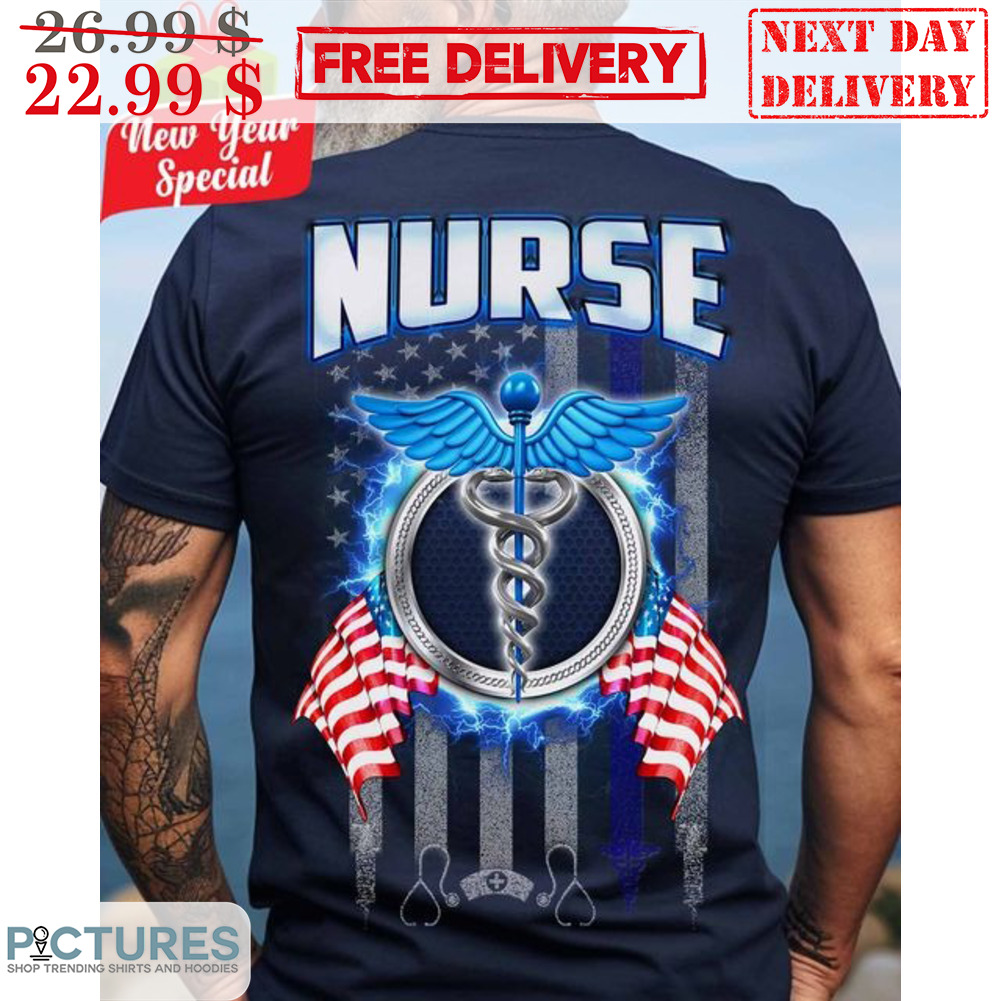 Proud Nurse American Flag Vintage Shirt