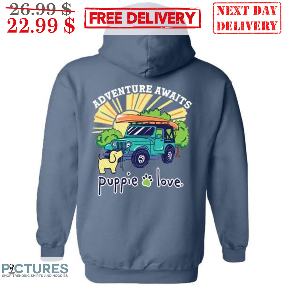 Adventure Awaits Puppie Love Sunset Shirt