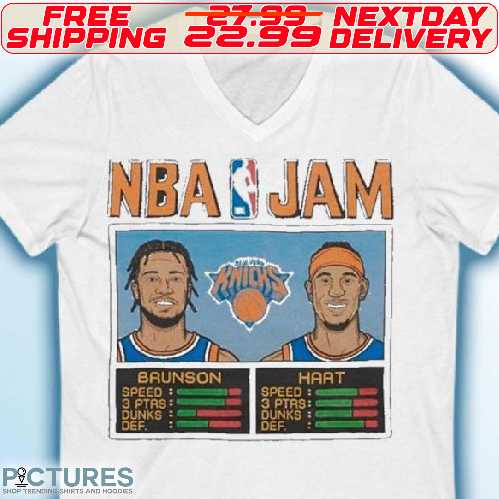 NBA Jam Knick Brunson And Hart 2024 Shirt